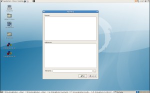 Dialog on large screen