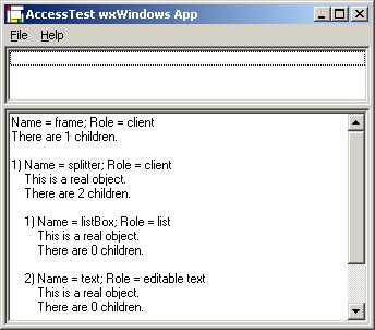 AccessTest Traversing its own Accessibility Information